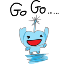 Water Superhero sticker #8968580