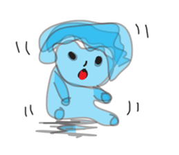 Water Superhero sticker #8968591