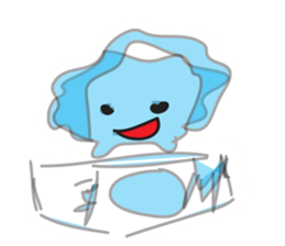 Water Superhero sticker #8968598