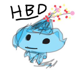 Water Superhero sticker #8968604