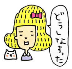 samurai-girl with Taro sticker #8968936