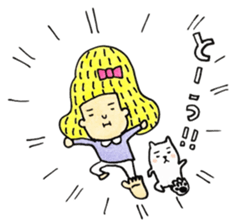 samurai-girl with Taro sticker #8968952