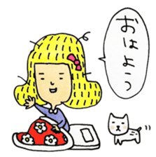 samurai-girl with Taro sticker #8968959