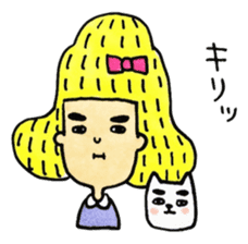 samurai-girl with Taro sticker #8968969