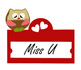 Cute Owlly sticker #8969195