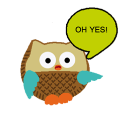 Cute Owlly sticker #8969214