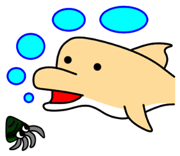 Friend of the SEA  Dolphin and Whale 3 sticker #8969221