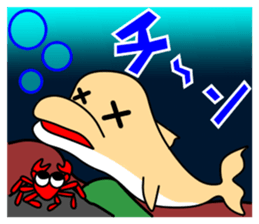 Friend of the SEA  Dolphin and Whale 3 sticker #8969236