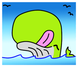 Friend of the SEA  Dolphin and Whale 3 sticker #8969260