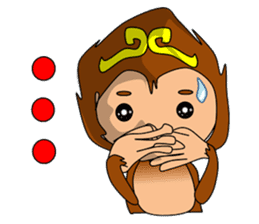The Ganbare, monkey sticker #8969598