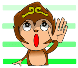 The Ganbare, monkey sticker #8969600