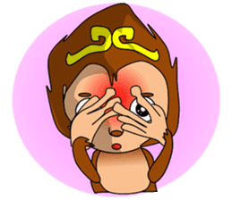 The Ganbare, monkey sticker #8969609