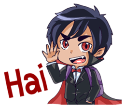 Darko The Cute Dracula sticker #8969696