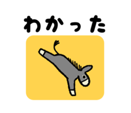 The donkey & the kid sticker #8969782