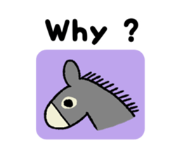 The donkey & the kid sticker #8969794