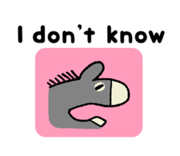 The donkey & the kid sticker #8969800