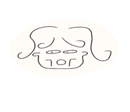 why face Sticker sticker #8970629