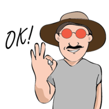 Uncle Oh speaks English sticker #8970856