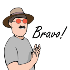 Uncle Oh speaks English sticker #8970859