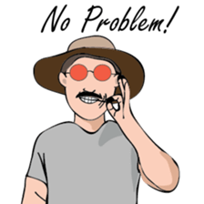 Uncle Oh speaks English sticker #8970863