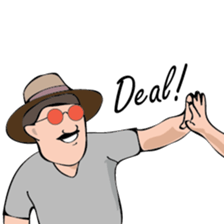 Uncle Oh speaks English sticker #8970871