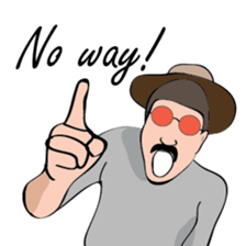 Uncle Oh speaks English sticker #8970886