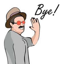 Uncle Oh speaks English sticker #8970893