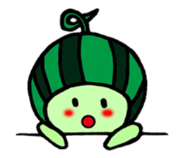 Watermelon guy & Apple Lady-Dating sticker #8971005