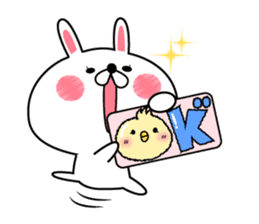 Rabbit and piyo sticker #8971670