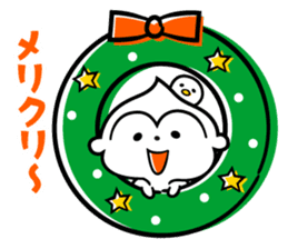 Monkey of the New Year's holiday sticker #8971737