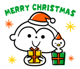 Monkey of the New Year's holiday sticker #8971738