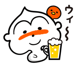 Monkey of the New Year's holiday sticker #8971760