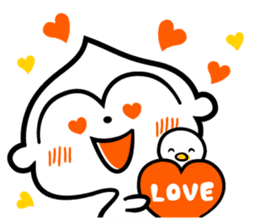 Monkey of the New Year's holiday sticker #8971775