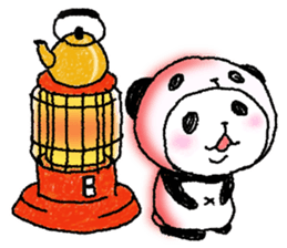 Panda in panda (winter version) sticker #8972536