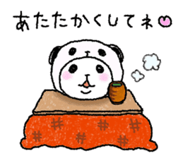 Panda in panda (winter version) sticker #8972540