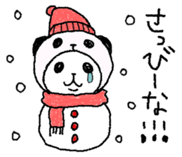 Panda in panda (winter version) sticker #8972541
