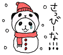 Panda in panda (winter version) sticker #8972541