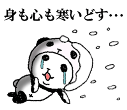 Panda in panda (winter version) sticker #8972542
