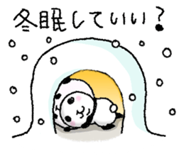 Panda in panda (winter version) sticker #8972543
