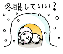 Panda in panda (winter version) sticker #8972543