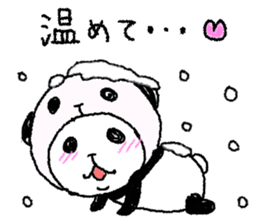 Panda in panda (winter version) sticker #8972544