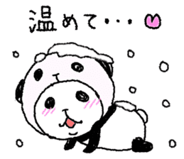 Panda in panda (winter version) sticker #8972544