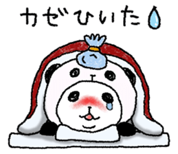 Panda in panda (winter version) sticker #8972548