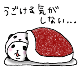 Panda in panda (winter version) sticker #8972549