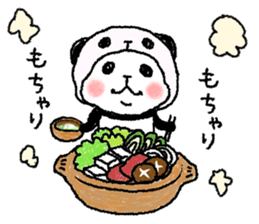 Panda in panda (winter version) sticker #8972552