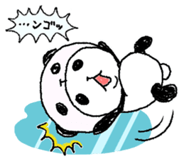Panda in panda (winter version) sticker #8972553