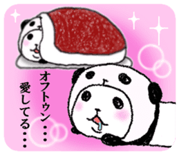 Panda in panda (winter version) sticker #8972555
