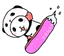Panda in panda (winter version) sticker #8972556