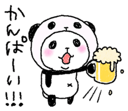 Panda in panda (winter version) sticker #8972558