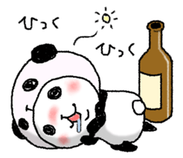 Panda in panda (winter version) sticker #8972559